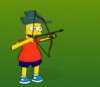 Детские Игра Симпсоны стреляют из лука
