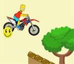 Игра Барт Симпсон мотоциклист